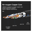 Cable F/FTP CAT7 with 2xRJ45 plugs 3m black NW107 UGREEN