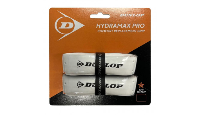 Squash racket replacement grip DUNLOP HYDRAMAX PRO 2pcs. white