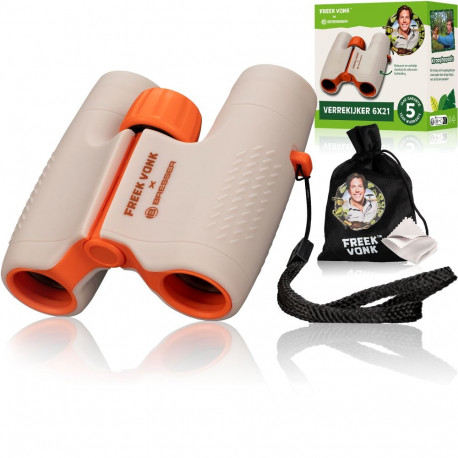 Laste binokkel FREEK VONK x BRESSER 6x21