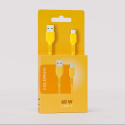 COLORUM cable USB-A - USB-C 1,8m 3A CK60-AC-05 xYellow