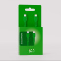 COLORUM cable USB-C - Lightning 1,8m 2,4A CK12-CL-04 xGreen