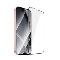 Tempered glass metal frame for iPhone 15 6,1" black frame