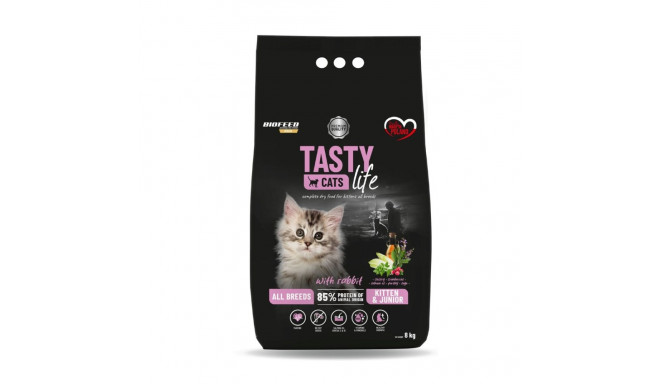 BIOFEED Tasty Cats Life Kitten Junior Rabbit - dry cat food - 8kg