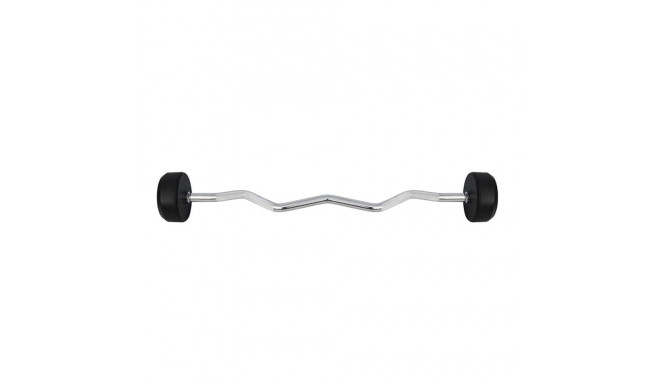 HMS GSL40 fixed barbell/grip rubberised broken 40kg