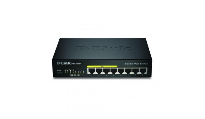 D-Link 8-portine gigabitine PoE haldamata lauaarvuti lüliti