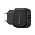 Qoltec 50191 Laadija 17W | 5V | 3.4A | 3xUSB