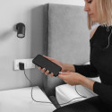 Qoltec 52381 Super Quick PD laadija | 1xUSB-C | 1xUSB| 90W | 5-20V | 2.4-4.35A | Must