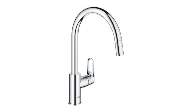 GROHE BauFlow ühe hoovaga köögisegisti kroomitud