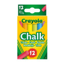 CRAYOLA Anti dust coloured chalks, 12 pcs