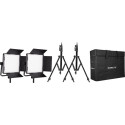 KIT NANLITE 2 LIGHT KIT 600CSA W/CARRY CASE & LIGHT STAND