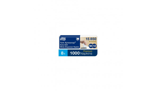 Salvrätikud TORK XPRESSNAP EXTRA SOFT N4 21.6x16.5cm, 2-kih, 1000tk, valge 15850 (5 tk)
