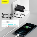 Baseus Super Si Pro Quick Charger USB + USB-C 30W (black)