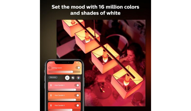 Philips Hue White and colour ambience Candle - E14 smart bulb - (2-pack)
