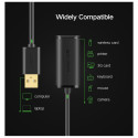 Cable extender active USB AM - AF 15m black US121 UGREEN
