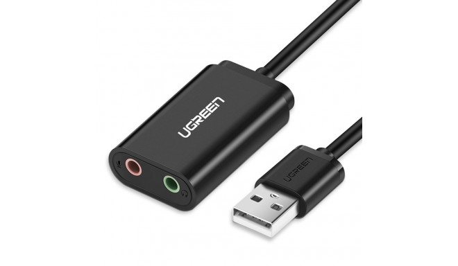 External Sound Card Adapter USB 2.0, Black
