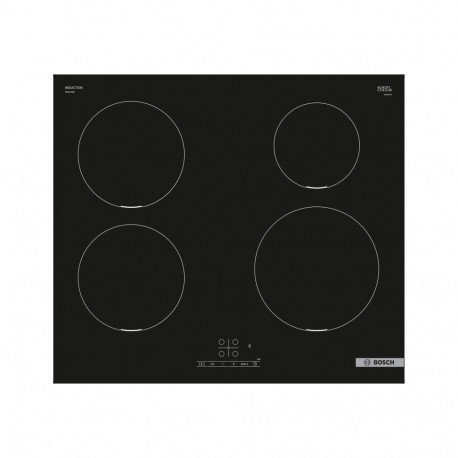 Bosch Hob | PIE611BB5E | Induction | Number of burners/cooking zones 4 | Touch | Timer | Black | Dis