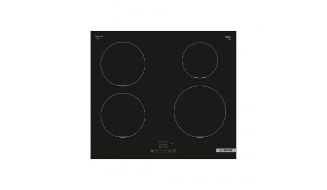 Bosch Hob | PIE611BB5E | Induction | Number of burners/cooking zones 4 | Touch | Timer | Black | Dis