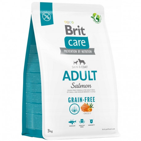 DOG FOOD BRIT CARE GF ADULT SALMON 3KG
