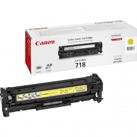 Canon CRG-718 Y kollane originaal toonerikassett, 1 tk