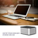 Qoltec 5316 2x HDD / SSD docking station | 2.5 "/3.5" SATA | USB 3.0 | Clonning