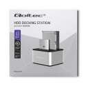 Qoltec 5316 2x HDD / SSD docking station | 2.5 "/3.5" SATA | USB 3.0 | Clonning