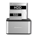 Qoltec 5316 2x HDD / SSD dokkimisjaam | 2.5 "/3.5" SATA | USB 3.0 | Kloonimine