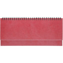 Desk calendar LUX cover (artificial leather), advertising strip (DARK RED) 00307/40625