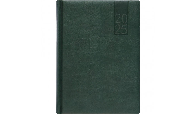 Book calendar WEEK A5, horizontal, hardcover, (DARK GREEN) 00030/40354