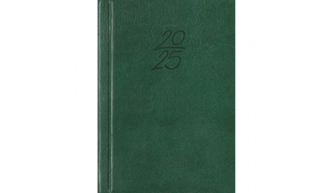 Book calendar Calendar notebook A6 DAY, synthetic leather (GREEN) 00029/40083