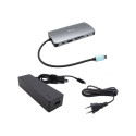 I-TEC USB-C Metallist Dokkimisjaam 1xHDMI 1xVGA 1xSD+1xmicroSD Kaardilugeja 1xGLAN 1xAudio/Mikrofon 