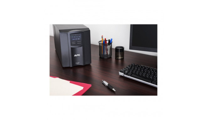 APC Smart-UPS SMT1000IC UPS AC 220/230/240V 700Watt 1000VA RS-232 USB väljundpistikud 8 must koos AP