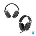 Logitech Zone Vibe 100 Wireless Headphones, Bluetooth, Graphite