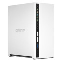 QNAP TS-233 NAS/storage server Mini Tower ARM Cortex-A55 2 GB QNAP QTS White