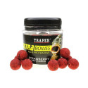 Groundbait TRAPER Ultra Boilies Strawberry 16mm 100g