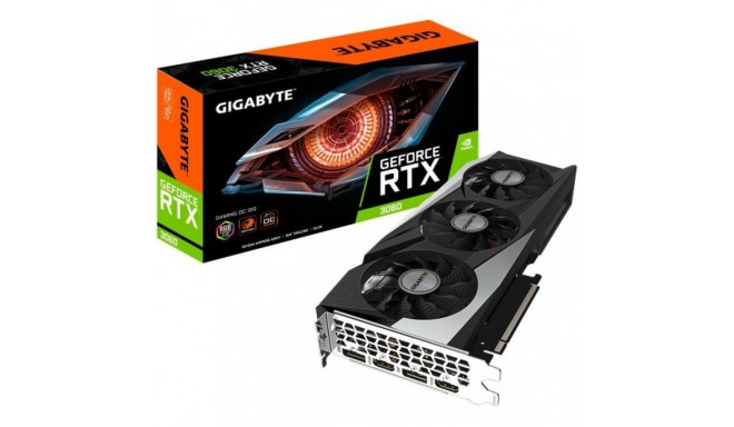 Gigabyte graphics card GeForce RTX 3060 Gaming OC 2.0 12GB GDDR6 192bit LHR 2DP/2HDMI