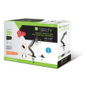 Techly ICA-LCD 514 monitori kinnitus / alus 68,6 cm (27") Laua Must
