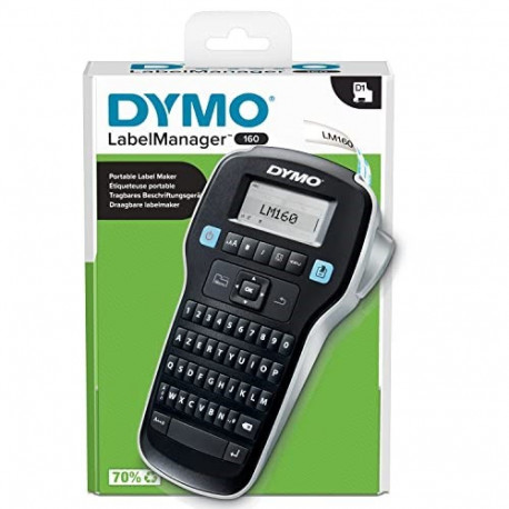 DYMO etiketiprinter LabelManager 160 termosiire 160x160 DPI 12mm/sec D1 AZERTY