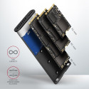 AXAGON EEM2-SG2 RAW BOX väliskorpus M.2 SSD-dele USB-C 3.2 Gen 2 - hõbedane
