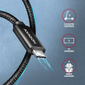 AXAGON BUCM4X-CM10AB USB-C USB-C kaabel, USB4 Gen 3×2, 1 m, PD 240W, 8K HD, ALU, punutud - must