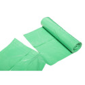 Worki na odpady 200 L, zielone z taśmą, 40 mic, 10 szt.