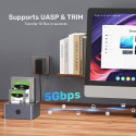 UNITEK Y-3026GY01-EU storage drive docking station USB 3.2 Gen 1 (3.1 Gen 1) Type-B Grey