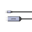 UNITEK V1423B video cable adapter 1.8 m USB Type-C HDMI