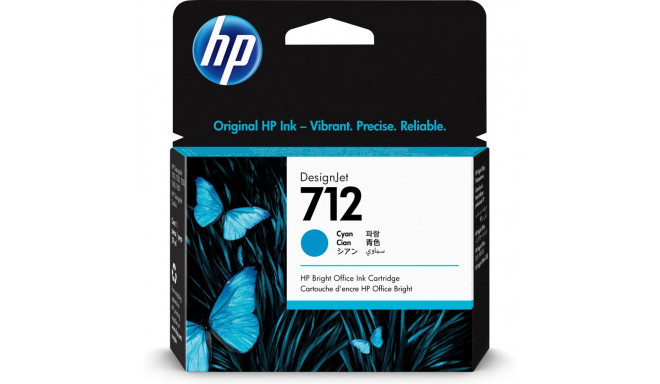 "HP 712 29-ml Cyan DesignJet Ink Cartridge"