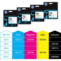 "HP Tinte 712 3ED67A Cyan"