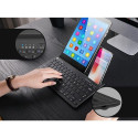 Bluetooth keyboard with smartphone and tablet stand