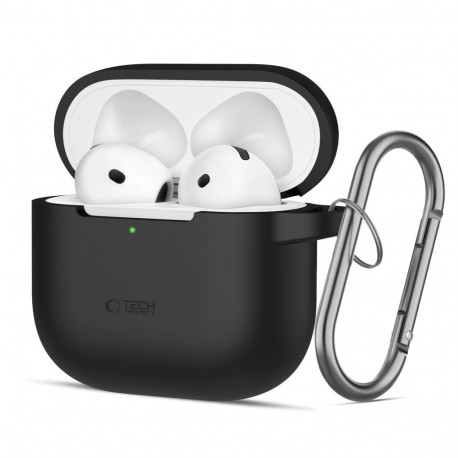 TECH-PROTECT SILICONE HOOK APPLE AIRPODS 4 / 5 BLACK