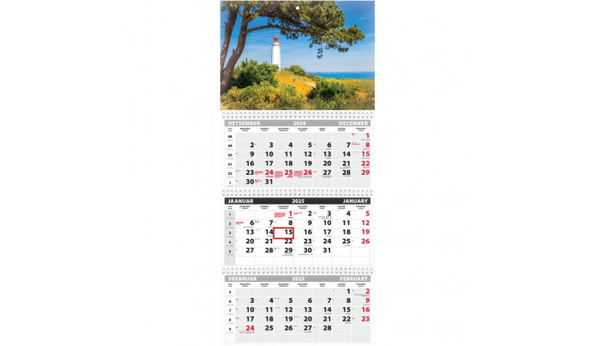 Wall calendar TRIO EXTRA, open size 297x640mm (PICTURE no. 10) 00319/40514