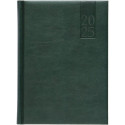 Book calendar DAY A5, hardcover, synthetic leather (GREEN) 00034/40025