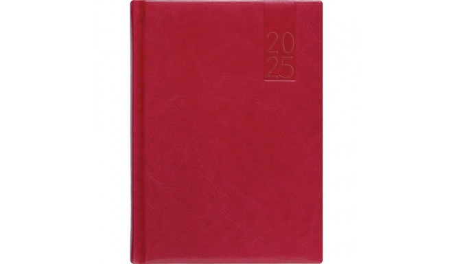 Book calendar WEEK A5, horizontal, hardcover, (DARK RED) 00030/40046