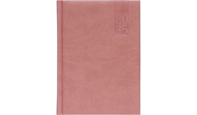 Book calendar DAY A5, hardcover, synthetic leather (OLD PINK) 00034/40418